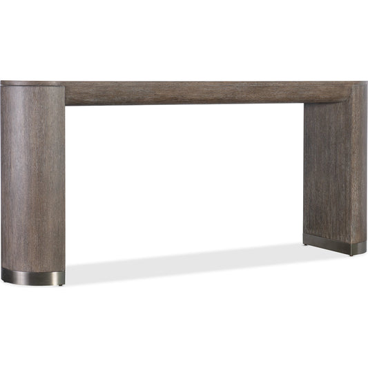 Modern Mood Console Table by Hooker Furniture. Made from oak veneers, metal in a modern style.