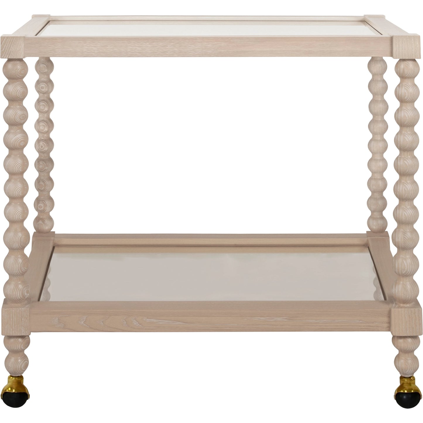 002 SI-2018965 | Additional Silo | Isadore Bar Cart by Worlds Away in cerused oak. Made from unique in a cottage & farmhouse style.