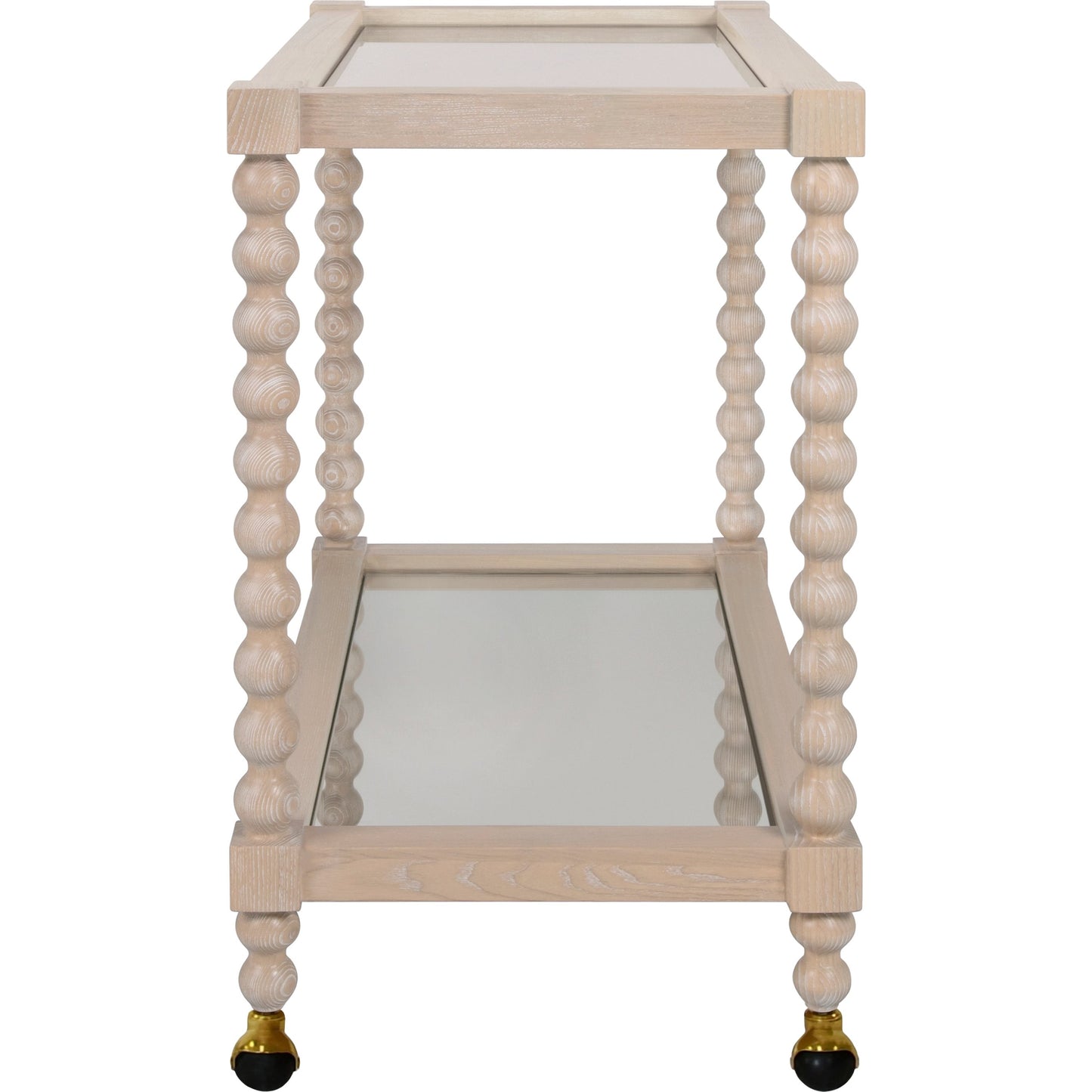 003 SI-2018965 | Additional Silo | Isadore Bar Cart by Worlds Away in cerused oak. Made from unique in a cottage & farmhouse style.