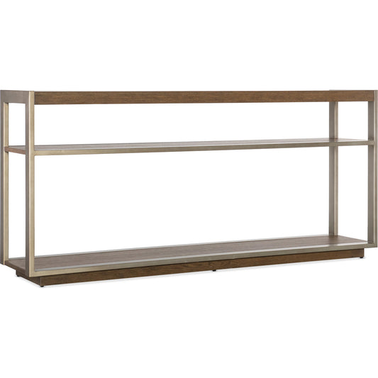Hammon Oak Console Table by Hooker Furniture in medium oak, champagne. Made from unique in a unique style.