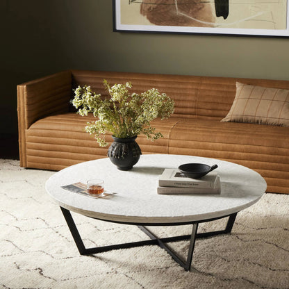 Felix Round Coffee Table by Four Hands. Made from unique in a modern style.