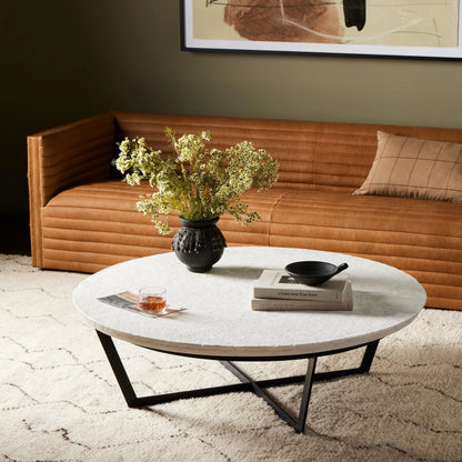 Felix Round Coffee Table by Four Hands. Made from unique in a modern style.