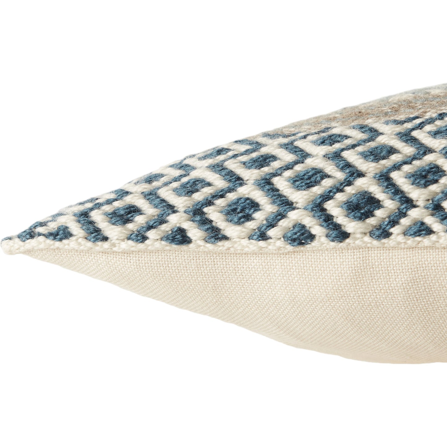 003 SI-1781879 | Closeup | Isko ISK03 Indoor/Outdoor Pillow by Jaipur Living in blue, gold. Made from 100% polyester in a eclectic & global style.