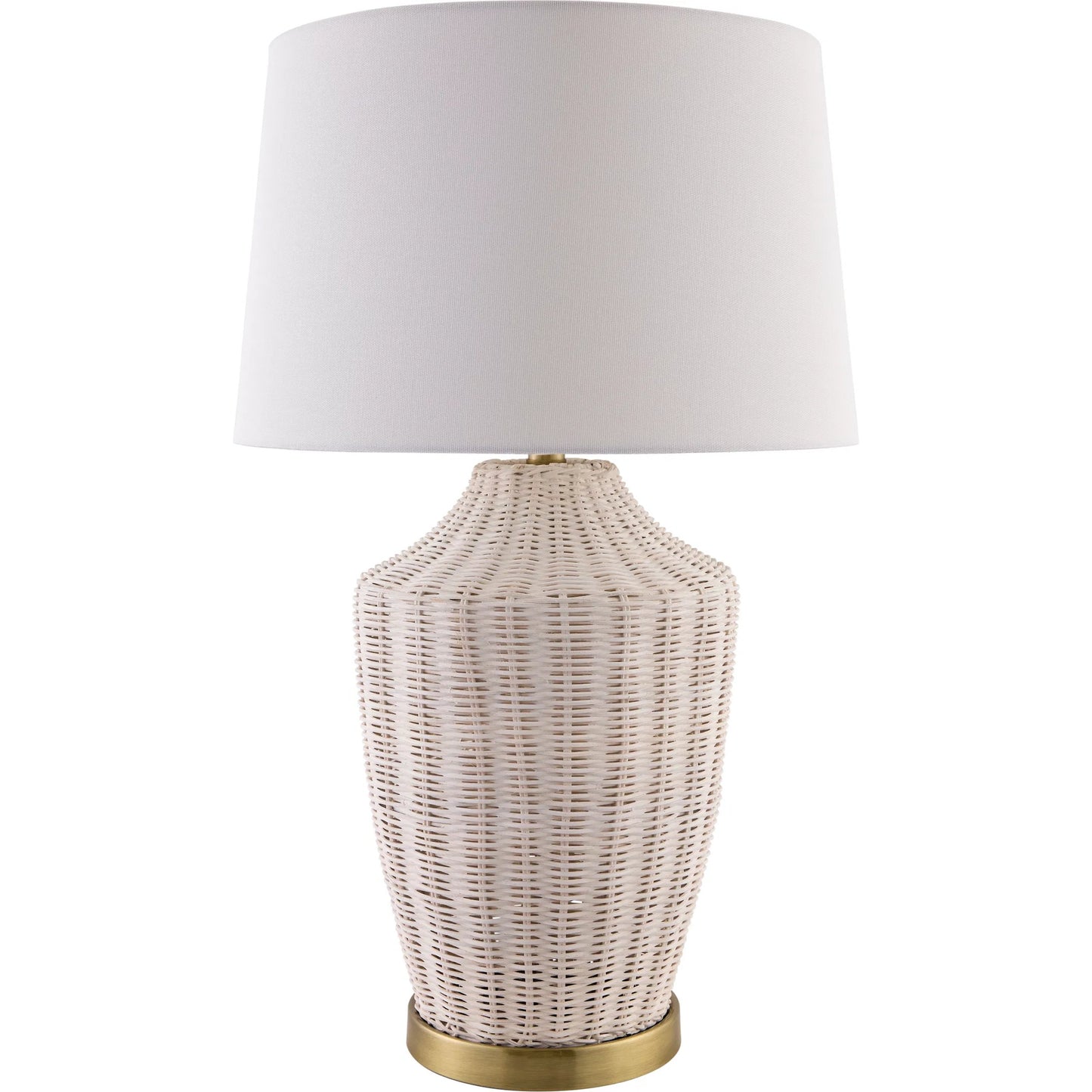 001 SI-2244649 | Primary Silo | Isola Accent Table Lamp 556609 by Surya in wheat, translucent, white, metallic gold, metallic brass and platednaturalplated. Made from rattan, iron, linen in a transitional style.