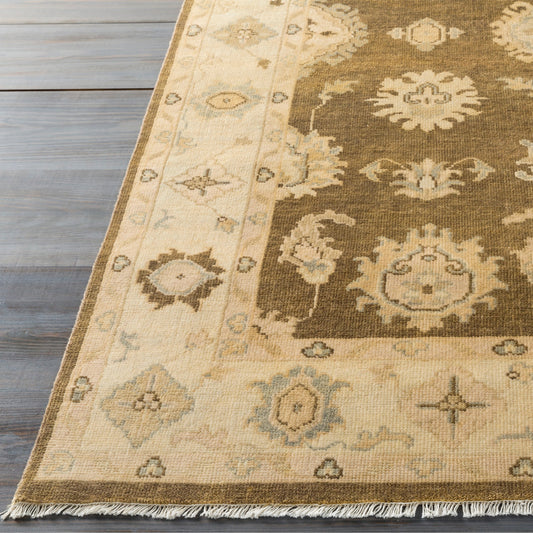 Istanbul Rug - 1862 by Surya in light olive, taupe, light brown, light sage. Made from 100% new zealand wool in a unique style.