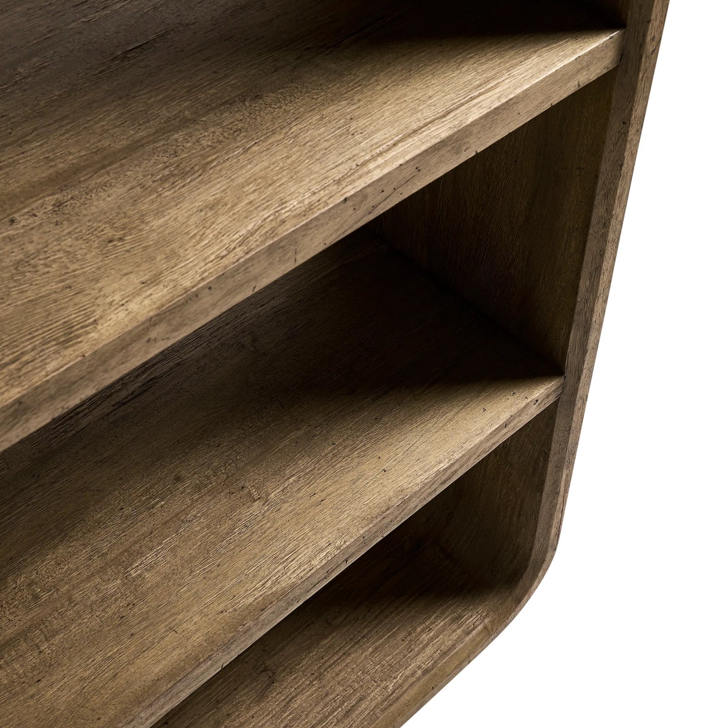 006 SI-2462626 | Closeup | Stone Ridge Etagere by Jonathan Charles in tully light acacia. Made from acacia veneer in a transitional style.