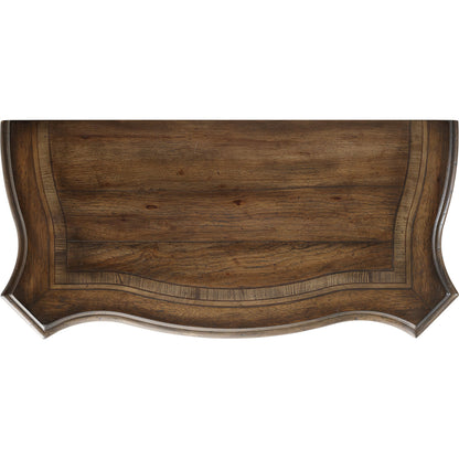 Rhapsody Five Drawer Chest by Hooker Furniture in rustic walnut. Made from pecan veneers in a traditional style.