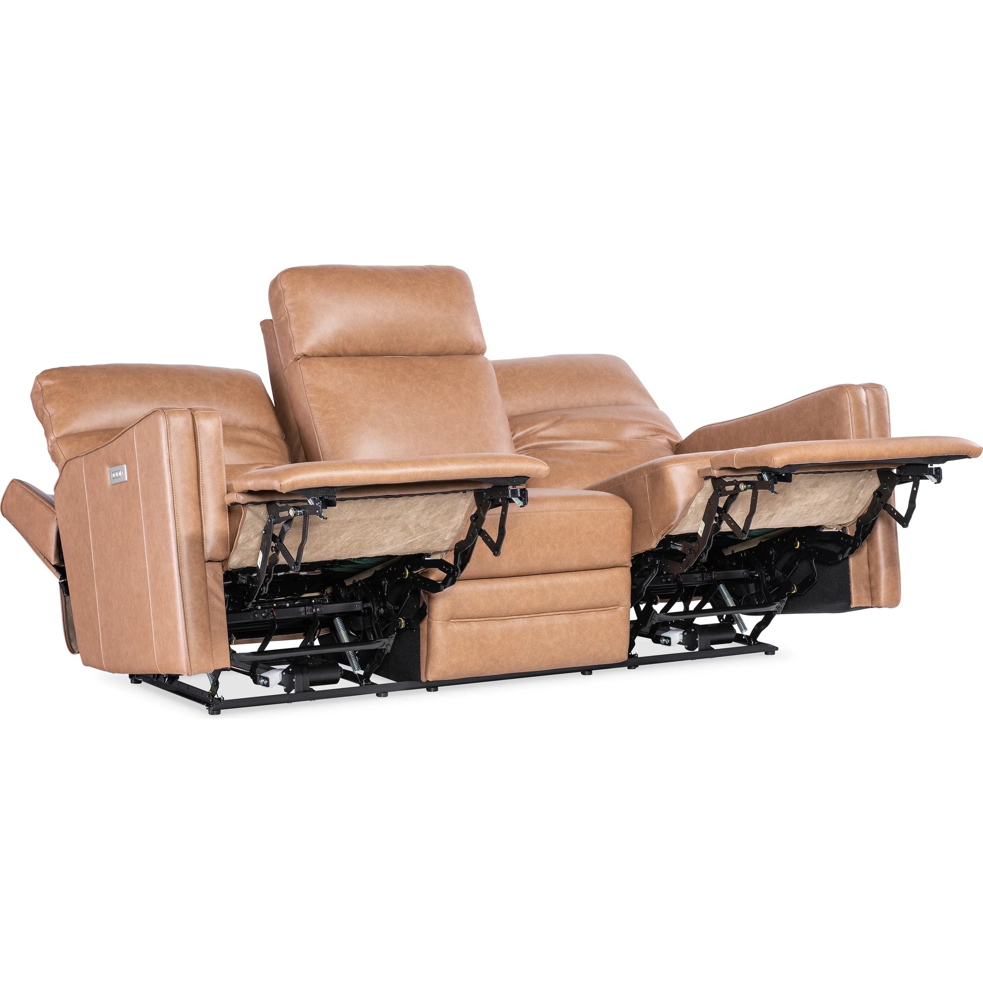 Twain Zero Gravity Power Sofa with Power Headrest and Lumbar by Hooker Furniture in brown. Made from unique in a traditional style.