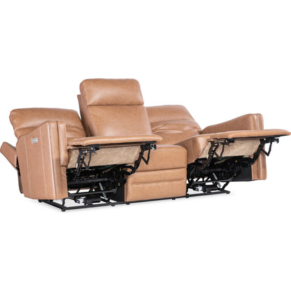 Twain Zero Gravity Power Sofa with Power Headrest and Lumbar by Hooker Furniture in brown. Made from unique in a traditional style.