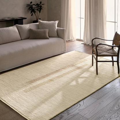In The Distance ITD02 Rug by Jaipur Living in ivory, white, tan, taupe. Made from 100% wool in a unique style.