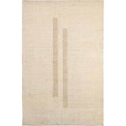 In The Distance ITD02 Rug by Jaipur Living in ivory, white, tan, taupe. Made from 100% wool in a unique style.