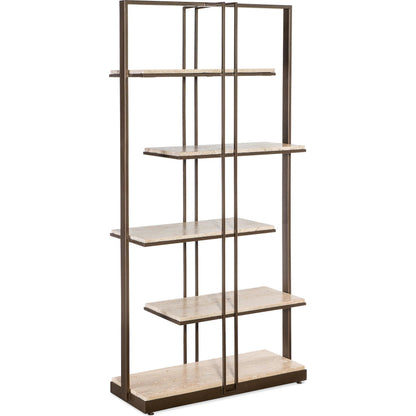 Granger Stone & Metal Etagere by Hooker Furniture in dark bronze. Made from unique in a modern style.