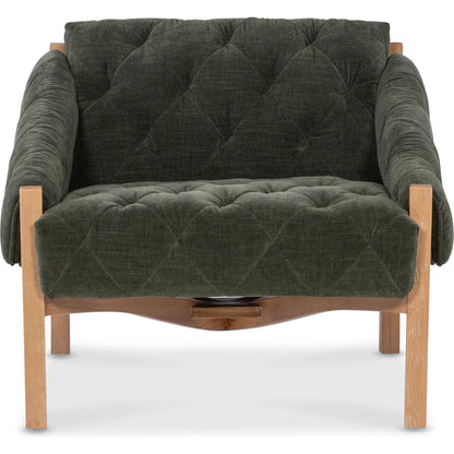 Kerns Accent Chair by Hooker Furniture in ansel rain forest and light pecan. Made from fabric in a modern style.