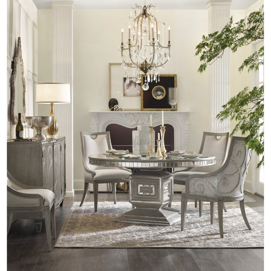 Sanctuary Upholstered Side Chair (Set of 2) by Hooker Furniture in beige and epoque. Made from oak veneers, fabric in a traditional style.