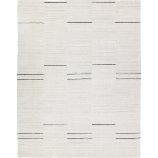 Ivar IVA02 Indoor/Outdoor Rug by Jaipur Living in gray, ivory. Made from 100% polyester in a unique style.