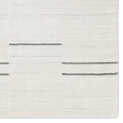 Ivar Tinsin Rug by Jaipur Living in gray, ivory. Made from 100% polyester in a unique style.
