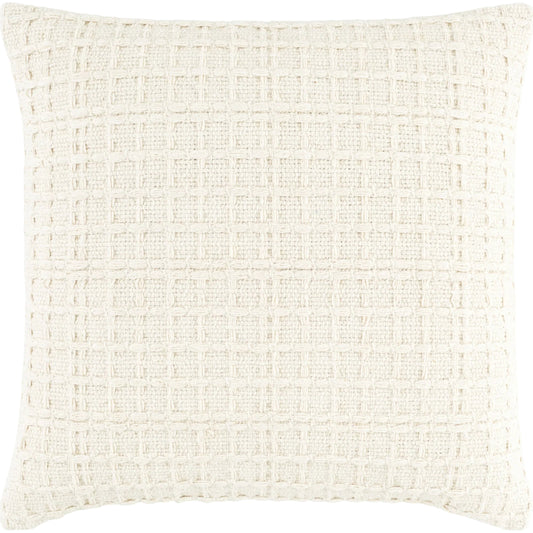 Ivanhore Accent Pillow by Surya in eggshell. Made from cotton in a transitional style.