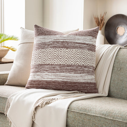 Levi Pillow - 31622 by Surya. Made from 80% cotton, 20% recycled pet yarn, 100% cotton in a eclectic & global style.