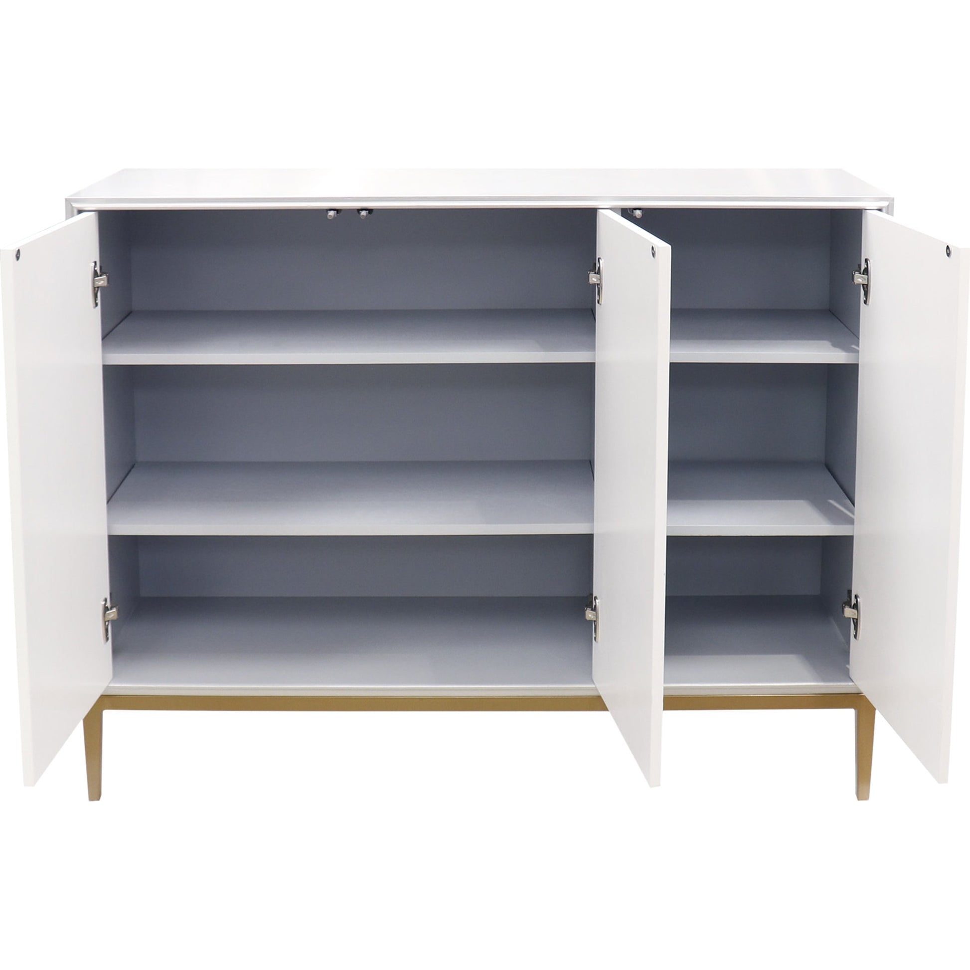 Annabelle Sideboard by Pasargad Home in silver and silver. Made from unique in a transitional style.
