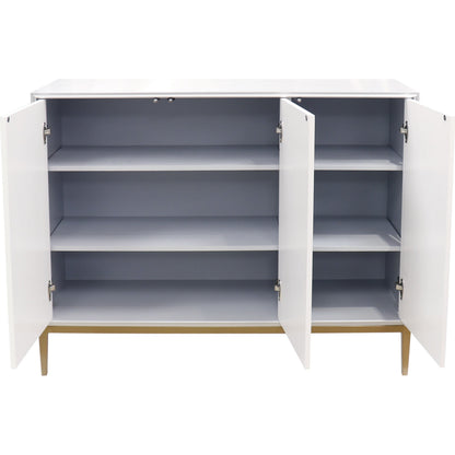 Annabelle Sideboard by Pasargad Home in silver and silver. Made from unique in a transitional style.