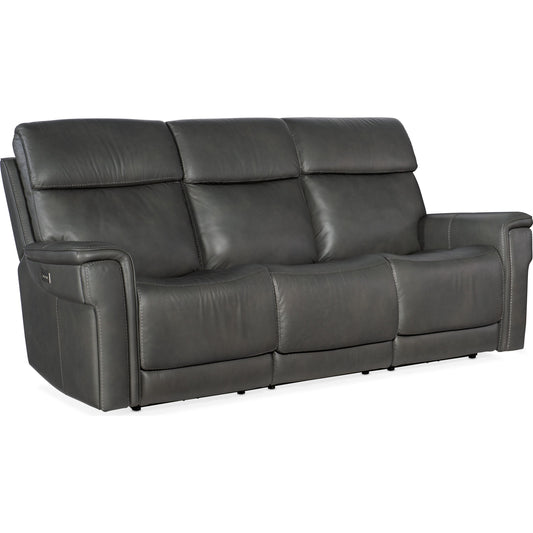 Lyra Zero Gravity Power Sofa by Hooker Furniture. Made from leather in a traditional style.