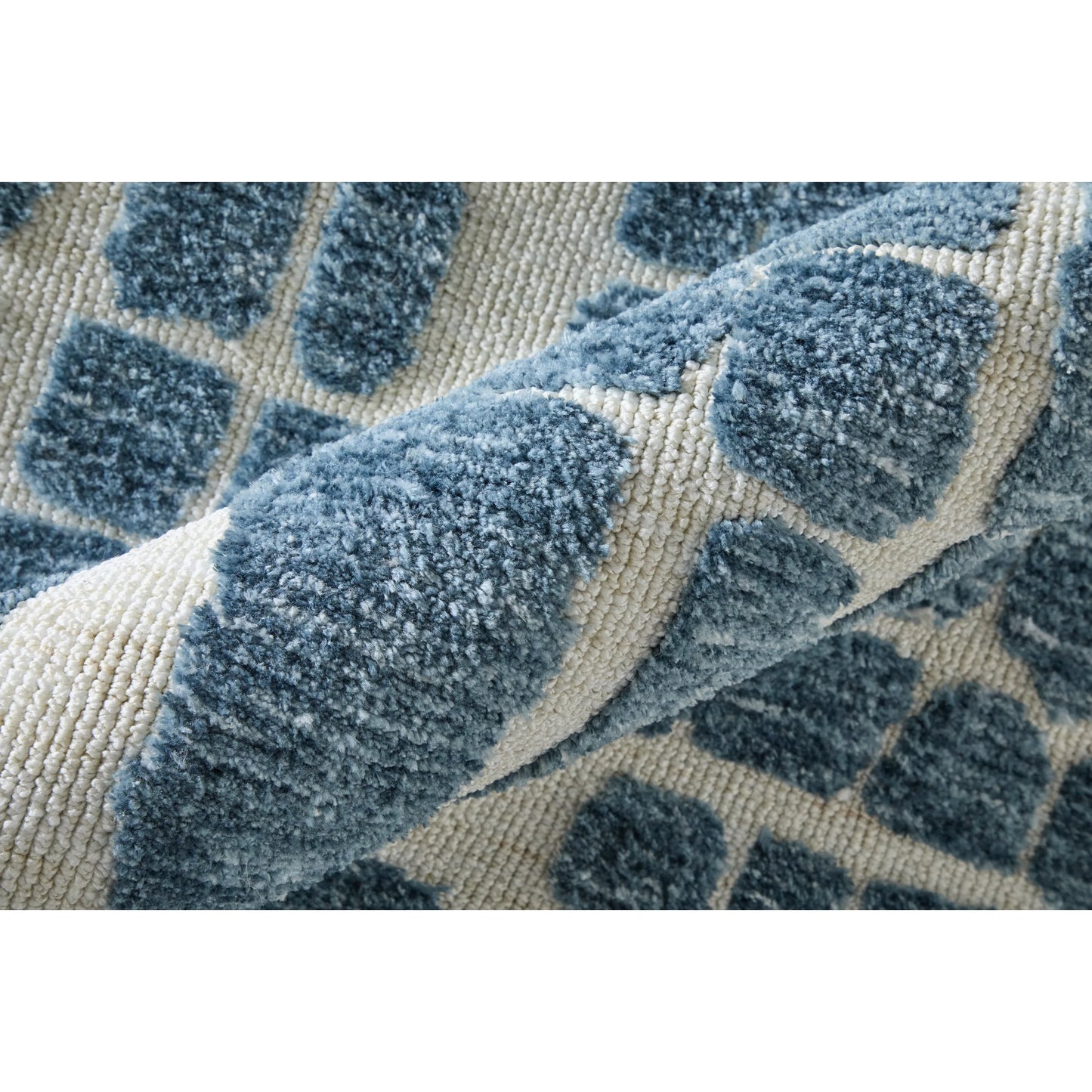 003 SI-2461424,SI-2461425,SI-2461426,SI-2461427,SI-2461428 | Closeup | Colton 8748A58F Rug by Feizy in blue, ivory. Made from polyester in a unique style.