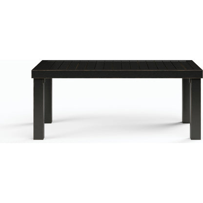 Monterey Outdoor Coffee Table by Sunset West in copper. Made from aluminum in a modern style.