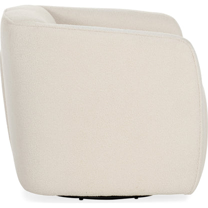 Bennet Swivel Club Chair by Hooker Furniture in beige. Made from fabric in a transitional style.