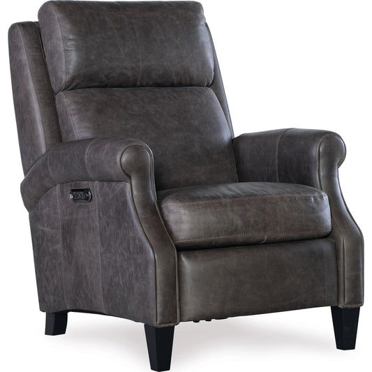 Hurley Power Recliner by Hooker Furniture in dark wood. Made from unique in a transitional style.
