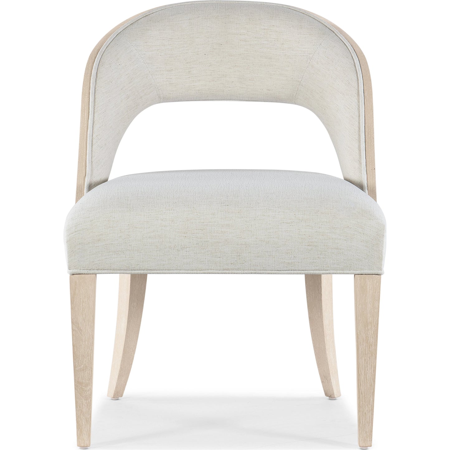 002 SI-2028936 | Additional Silo | Nouveau Chic Side Chair (Set of 2) by Hooker Furniture in nomad snow and sandstone. Made from oak veneers, fabric in a modern style.