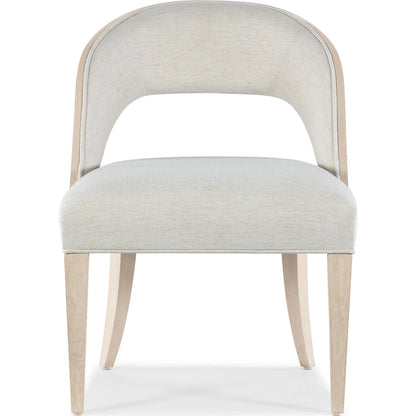 Nouveau Chic Side Chair (Set of 2) by Hooker Furniture in nomad snow and sandstone. Made from oak veneers, fabric in a modern style.