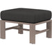 Laguna Outdoor Ottoman by Sunset West in browns. Made from aluminum in a modern style.