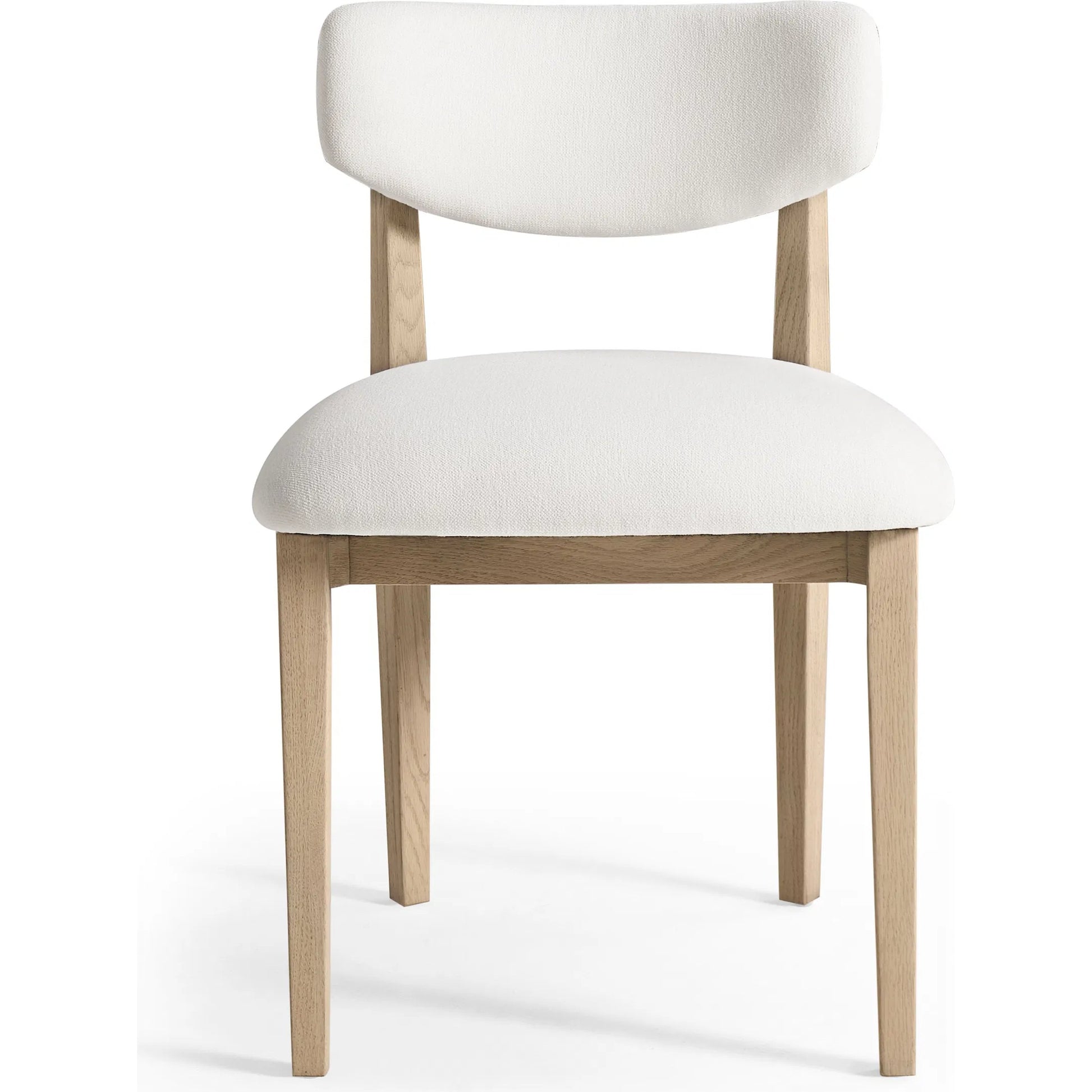 Atoll Side Chair by Jonathan Charles in white washed oak. Made from main oak in a unique style.