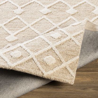 Izmir Rug - 24427 by Surya in charcoal, light gray, ivory. Made from 100% wool in a unique style.