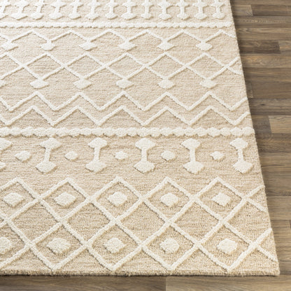 Izmir Rug - 24427 by Surya in charcoal, light gray, ivory. Made from 100% wool in a unique style.