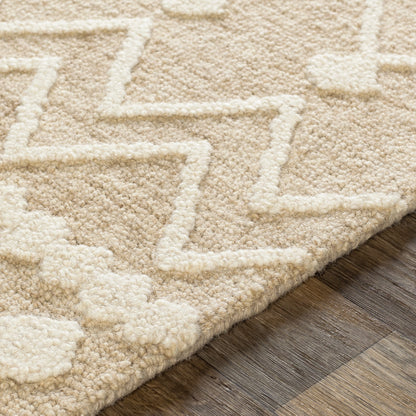 Izmir Rug - 24427 by Surya in charcoal, light gray, ivory. Made from 100% wool in a unique style.