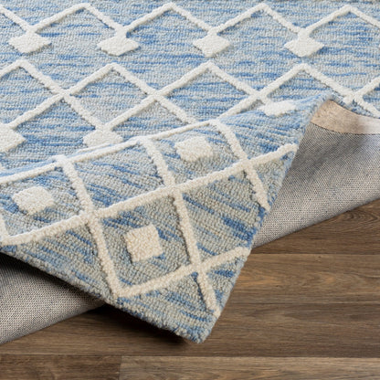 Izmir Rug - 24427 by Surya in charcoal, light gray, ivory. Made from 100% wool in a unique style.