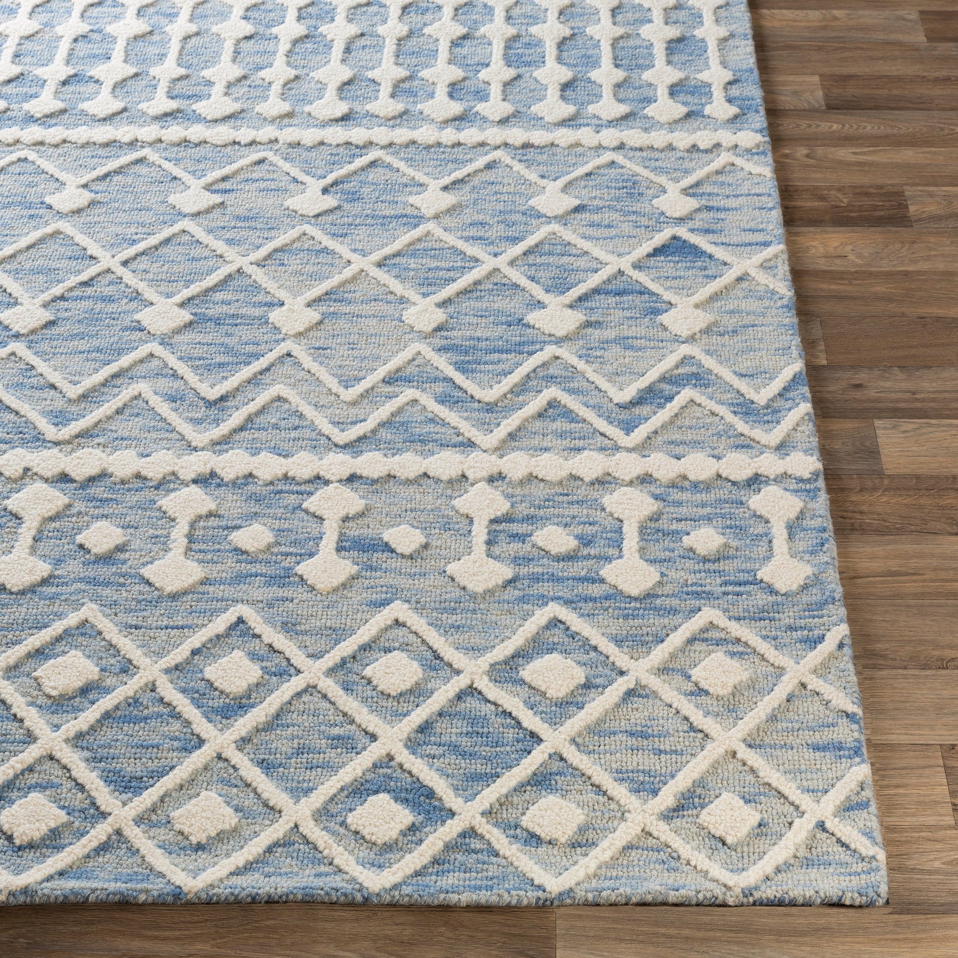 Izmir Rug - 24427 by Surya in charcoal, light gray, ivory. Made from 100% wool in a unique style.