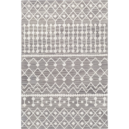 Izmir Rug - 24427 by Surya in charcoal, light gray, ivory. Made from 100% wool in a unique style.