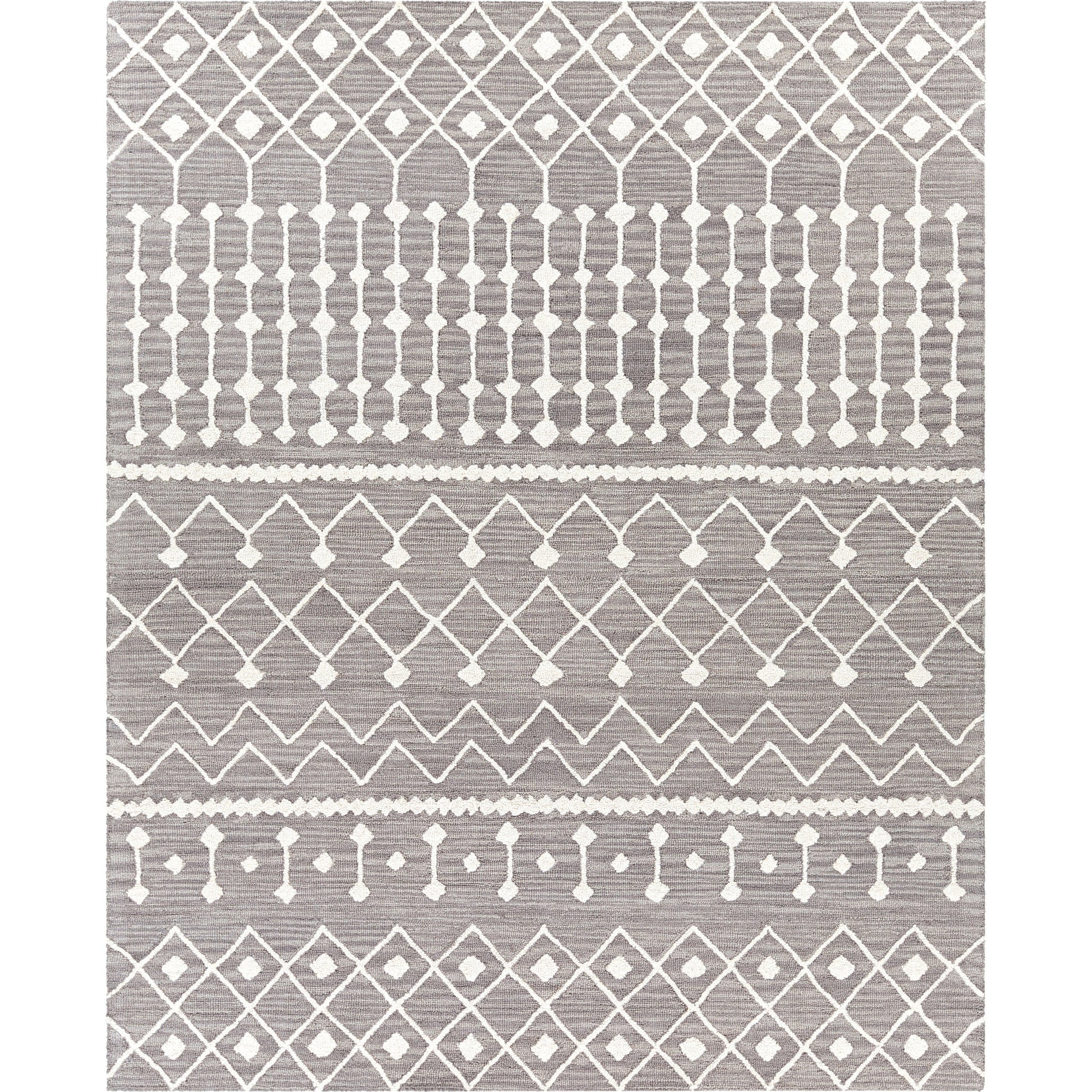 Izmir Rug - 24427 by Surya in charcoal, light gray, ivory. Made from 100% wool in a unique style.