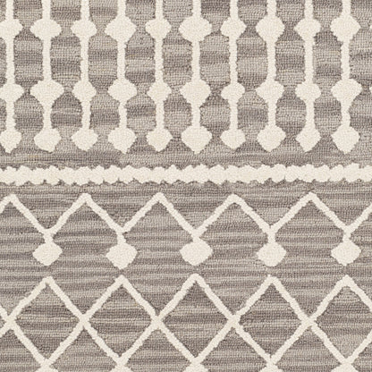 Izmir Rug - 24427 by Surya in charcoal, light gray, ivory. Made from 100% wool in a unique style.