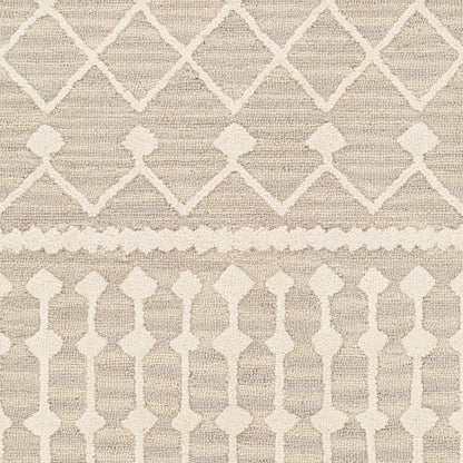 Izmir Rug - 24427 by Surya in charcoal, light gray, ivory. Made from 100% wool in a unique style.