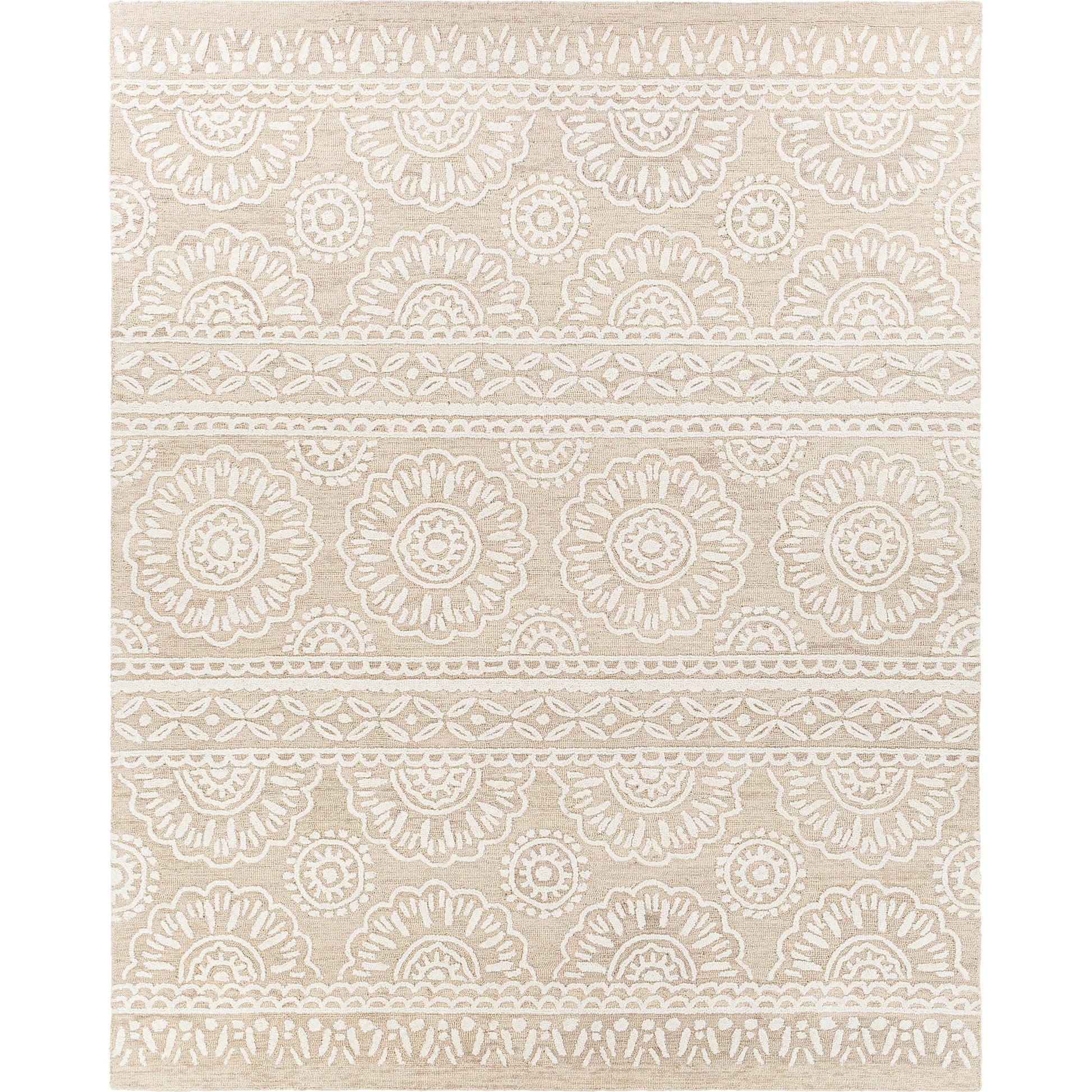 Izmir Rug - 24428 by Surya in charcoal, light gray, ivory. Made from 100% wool in a unique style.