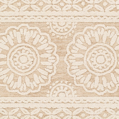 Izmir Rug - 24428 by Surya in charcoal, light gray, ivory. Made from 100% wool in a unique style.