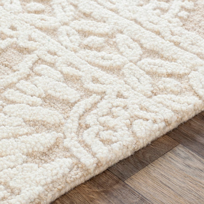 Izmir Rug - 24428 by Surya in charcoal, light gray, ivory. Made from 100% wool in a unique style.