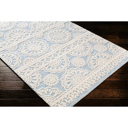 Izmir Rug - 24428 by Surya in charcoal, light gray, ivory. Made from 100% wool in a unique style.