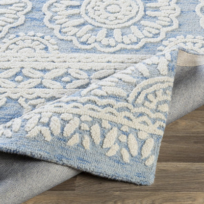 Izmir Rug - 24428 by Surya in charcoal, light gray, ivory. Made from 100% wool in a unique style.