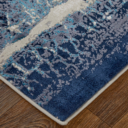 Indio Rug - 39H2F by Feizy in ivory, blue, black. Made from unique in a unique style.