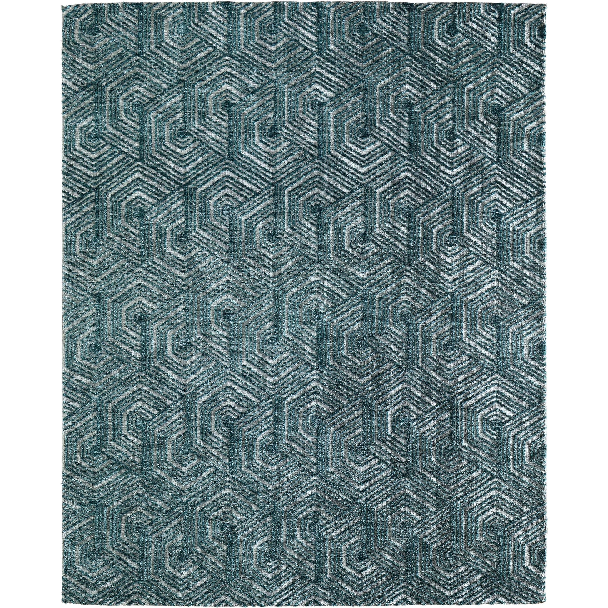 Colton Geometric 8748A57F Rug by Feizy in blue. Made from polyester in a unique style.