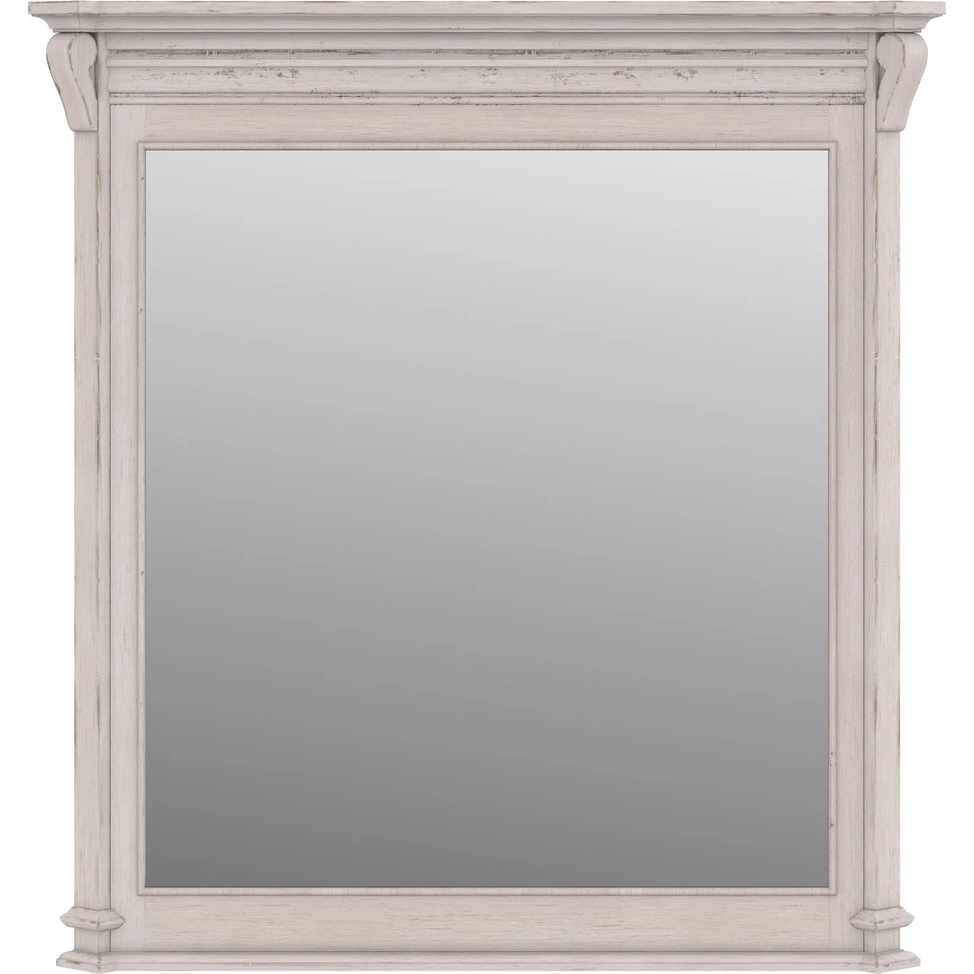 Alcove Dresser Mirror by A.R.T. Furniture in belgian ivory. Made from acacia solids, maple veneers, mirror in a modern style.